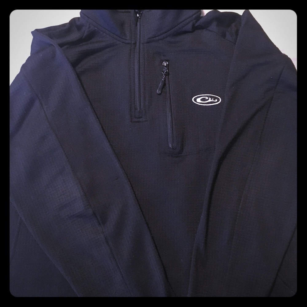 Men's black quarter zip Drake